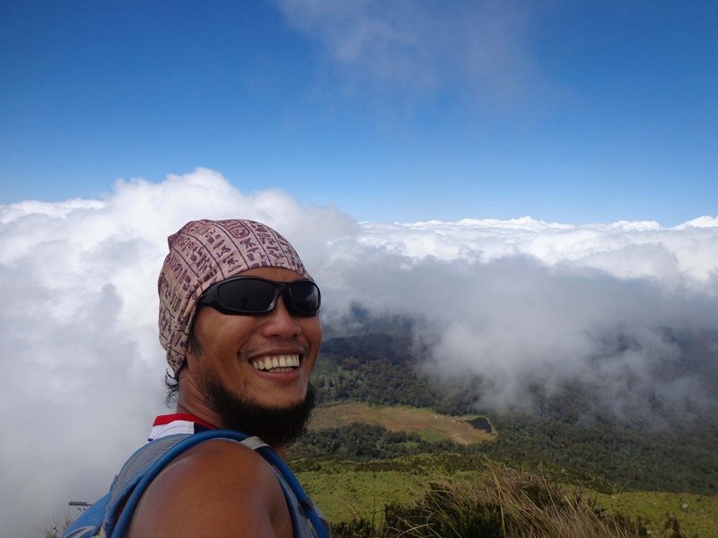 Picture taken at the summit, with Lake Venado at the back.