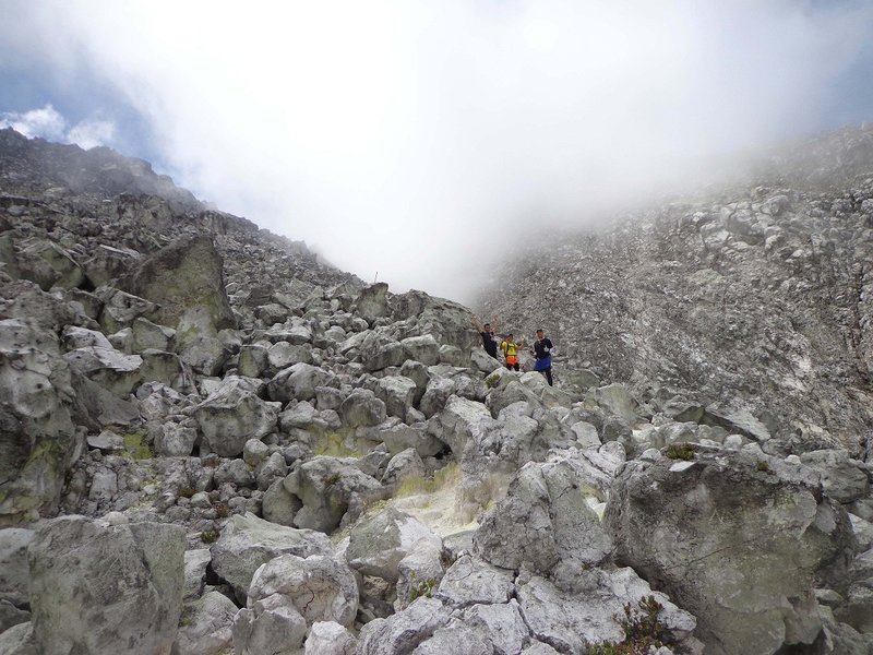 At the boulders of Mt. Apo.