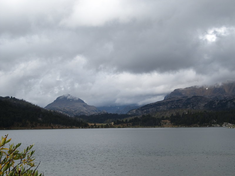 Beartooth Plateau across Island Lake.