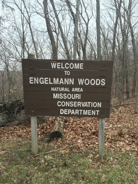 Trailhead sign.