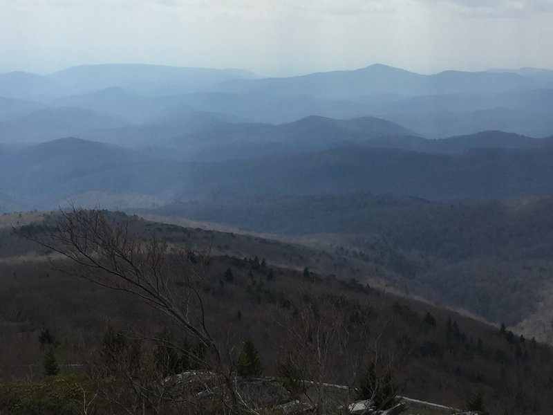 Layers of Blue Ridge Mountains.