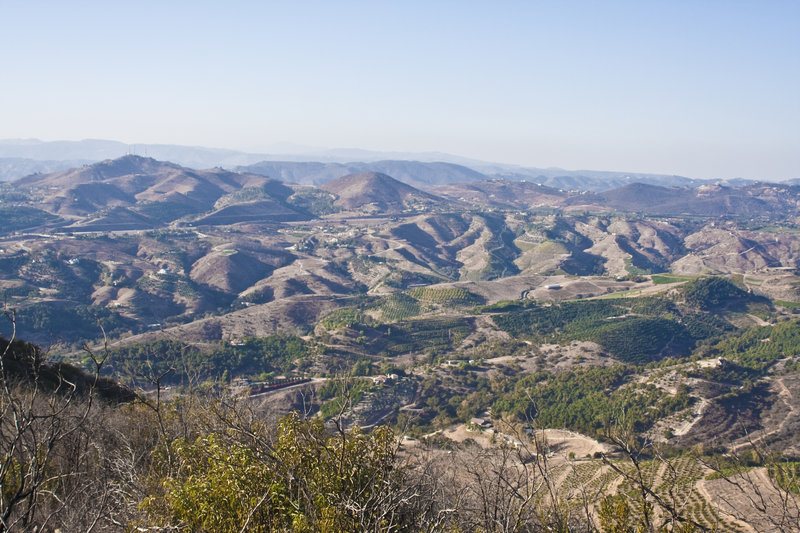 Monserate Mountain Trail summit view. with permission from 100peaks 100peaks.com