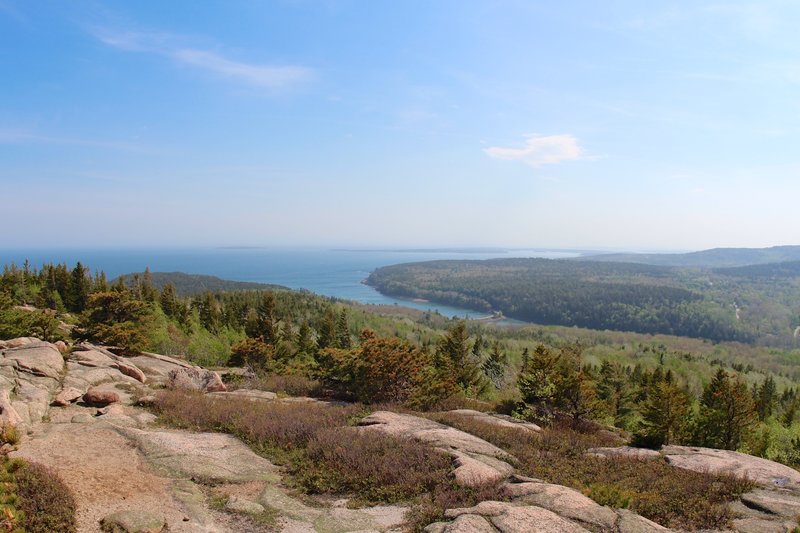 View of Otter Cove from the Gorham Mountain Trail.