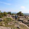 Leaving the Gorham Mountain.