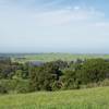 The Stanford Dish, Dumbarton Bridge, and San Mateo can be seen in the distance (as well as Felt Lake).