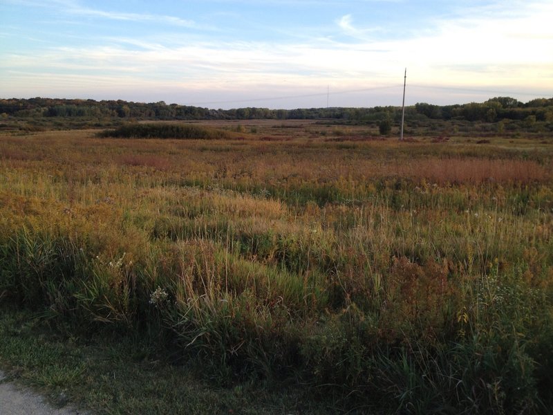 Overlooking prairie from the Main Loop.