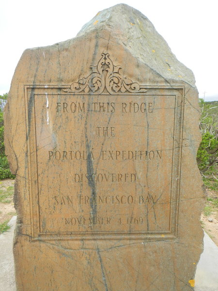 San Fransico Bay discovery monument.