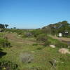 Nice picnic area, out of the wind on the north side, lots of newly completed trail work here.