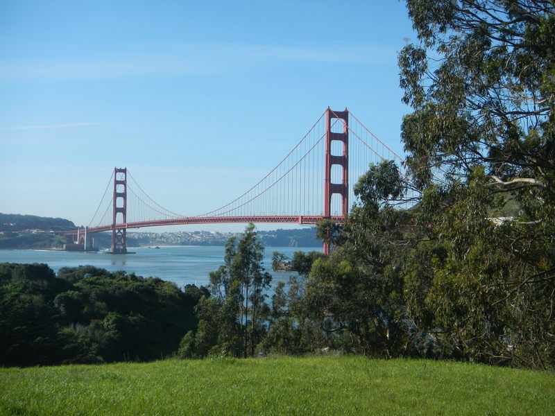 Almost the whole Golden Gate Bridge.