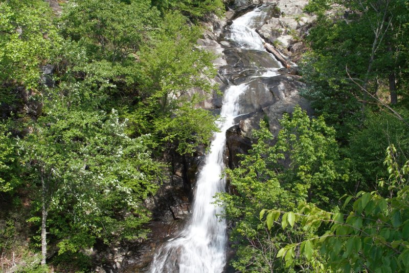 The upper Whiteoak Canyon Falls.