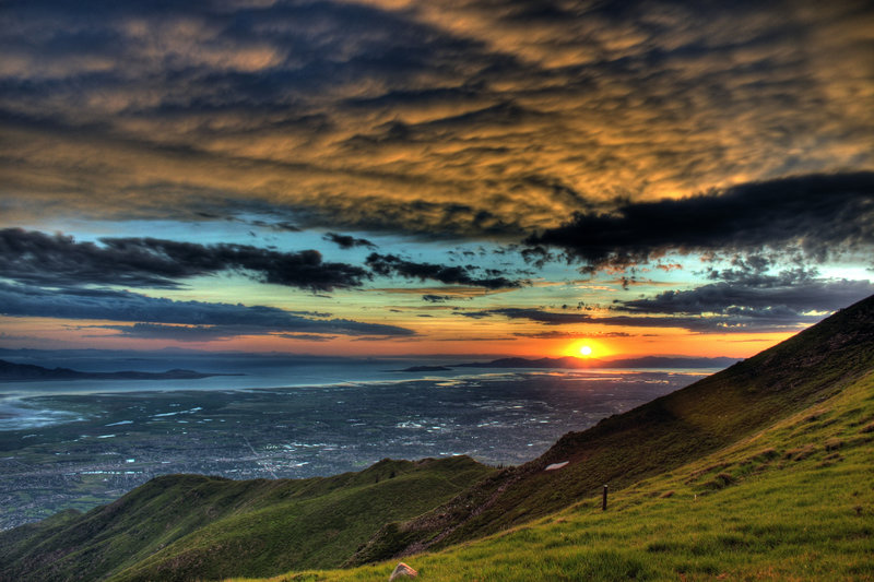 Sunset on top of Francis Peak.