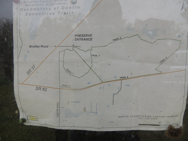 This is a map of the trails at this preserve.