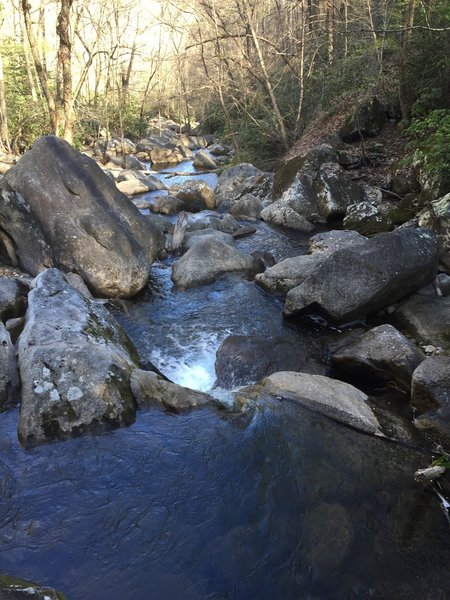 Jacob's Creek downstream of the falls.