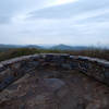 The observation platform on Hawksbill Mountain, the highest point in Shenandoah National Park, elevation 4,050 feet.