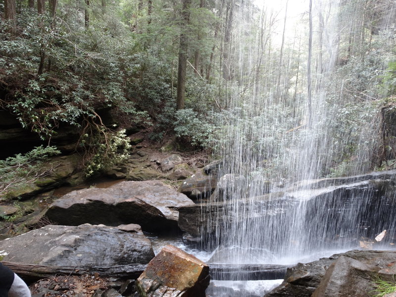 From behind Van Hook Waterfall.