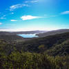 San Adreas Lake from afar.