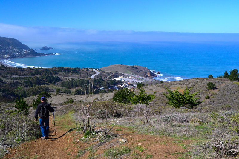 Looking out from the top of Cattle Hill.