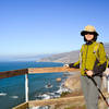 Enjoying the view from the lookout.