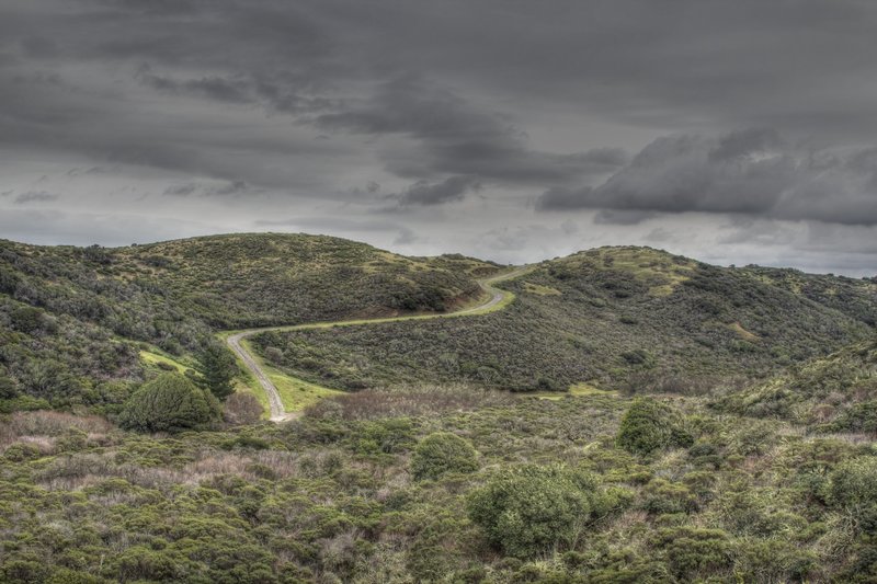 Sneath Lane on a cloudy day.