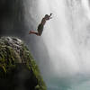 Epic jump at Havasupai falls.