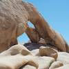 The rock arch on the trail. It's easy to scramble up the rocks and explore the area.