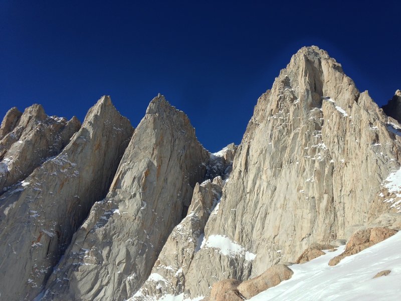 Mt Whitney from Iceberg Lake.