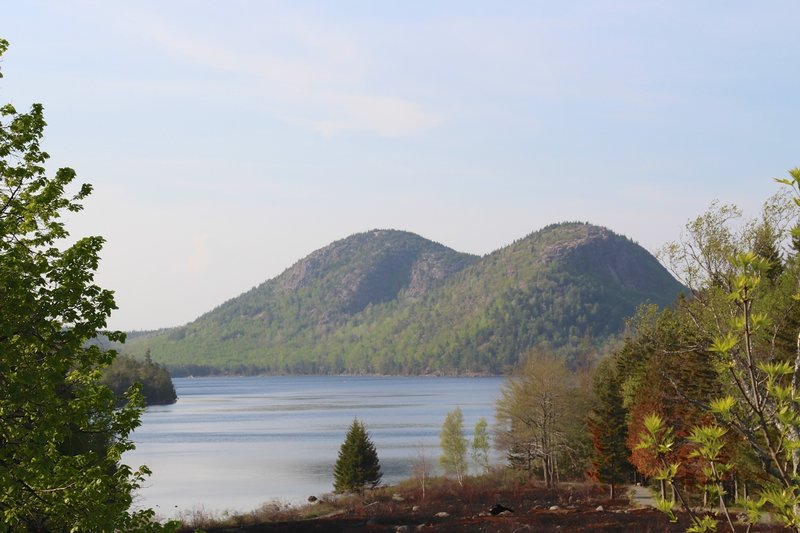 Looking at Jordan Pond from the Acadia Jordan Pond House.