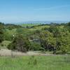 The Arastradero Lake at the bottom of the hill.