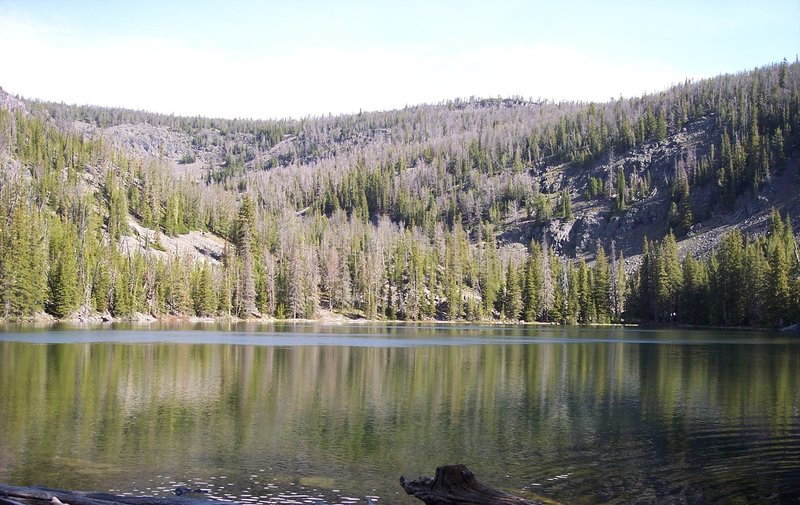 Leslie Lake, at mile 32.