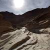 Smooth rock in Mosaic Canyon.