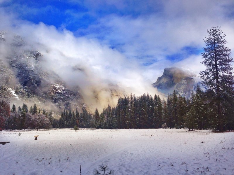 Half Dome after the storm subsides.