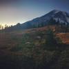 Sunset on Mt Rainier National Park.