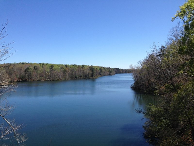 View of reservoir from Lookout Tower Trail.