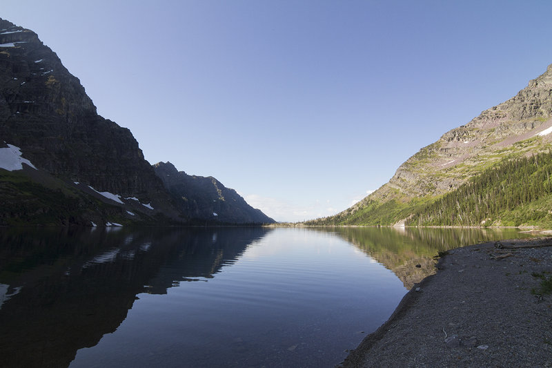 View from the shores of Lake Ellen Wilson.