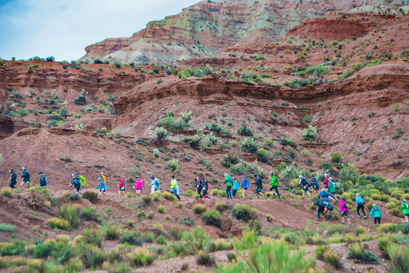 The steep climb to Flying Monkey Mesa