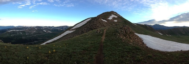 A mountain sunrise near Loveland Pass.