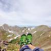 Looking back to where these feet have taken me... 1 oclock is Edwards I believe.  Grays and Torreys in the background as well.  Almost done