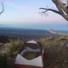 Camp at the edge of the canyon looking out towards Paysen and the Mogollon rim.