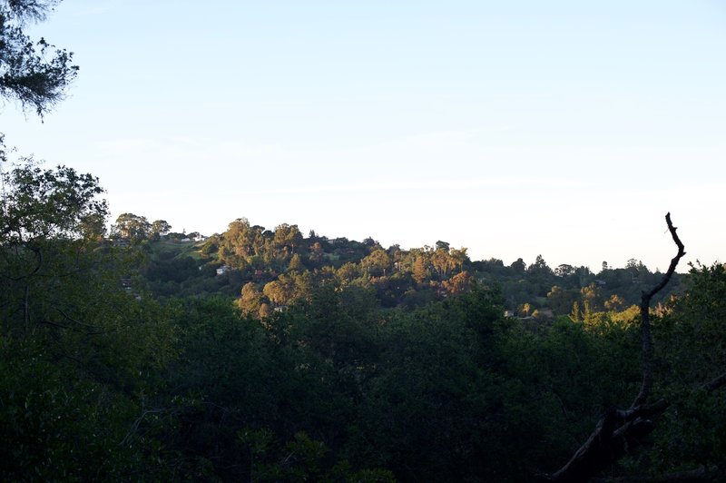 This is the best view along the trail of the surrounding area. Most of the views are obstructed by the trees in the area.