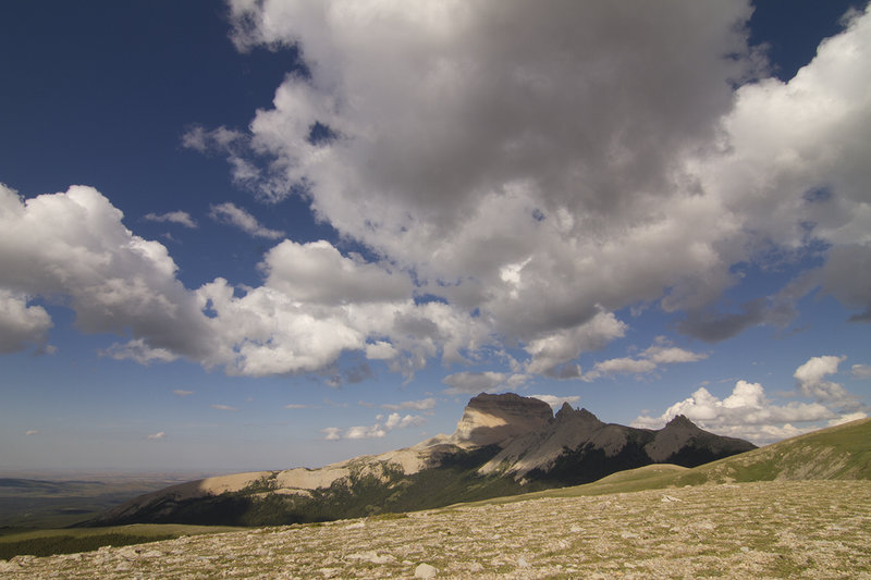 Looking towards Chief Mountain on the way to Gable Pass