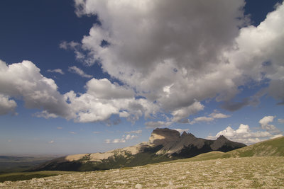 Looking towards Chief Mountain on the way to Gable Pass
