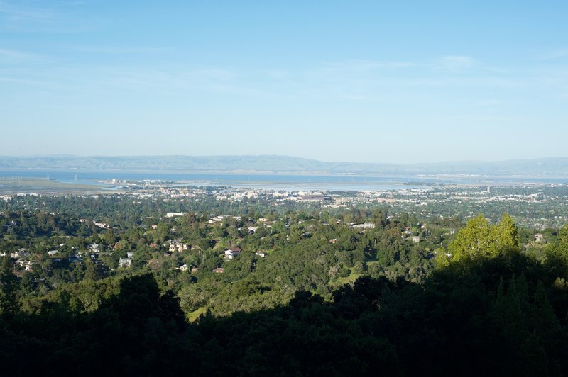 Views of the San Fransico Bay from the trail.