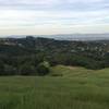 The Serpentine Trail and Sylvan Trail as seen from the Live Oak Trail.