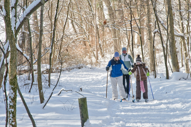 A little snow only makes Cross Country Trail even more fun! Photo: NPS/Ted Toth