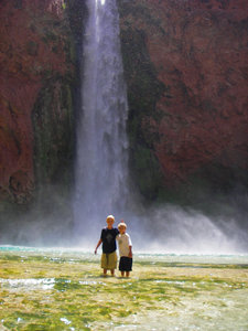 Kiddos at Mooney Falls.