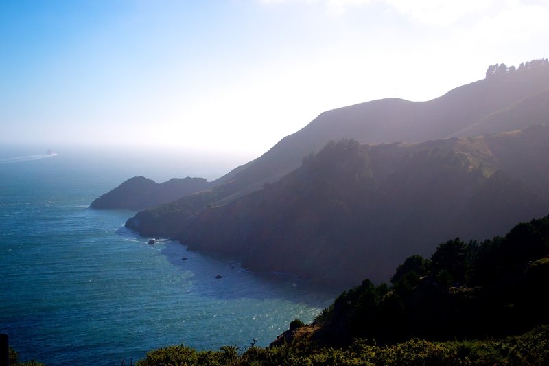 A sunny day near the Golden Gate.