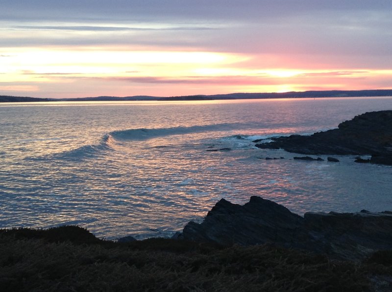 Trail at sunset.