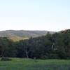 Views of the surrounding hills in the evening.