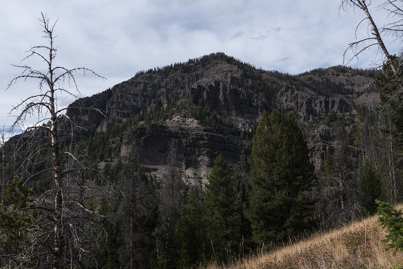 View of Black Butte from the trail.