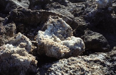 Jagged crystals at Devil's Golf Course.